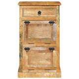 4-Layer Shoe Cabinet with Drawer Solid Reclaimed Wood