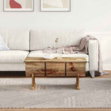 Coffee Table Solid Mango Wood 88x50x40 cm - Side View