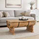 Coffee Table Solid Mango Wood 88x50x40 cm