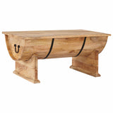Coffee Table Solid Mango Wood 88x50x40 cm - Front View