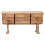 Coffee Table Solid Mango Wood 88x50x40 cm - Rear View