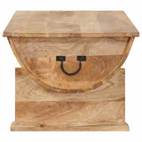 Coffee Table Solid Mango Wood 88x50x40 cm - Close-Up Angle