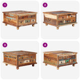 Coffee Table Reclaimed Wood 70x70x38 cm - Extra Image