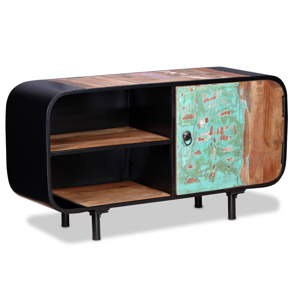 Tv Cabinet Reclaimed Wood 90x30x48 Cm