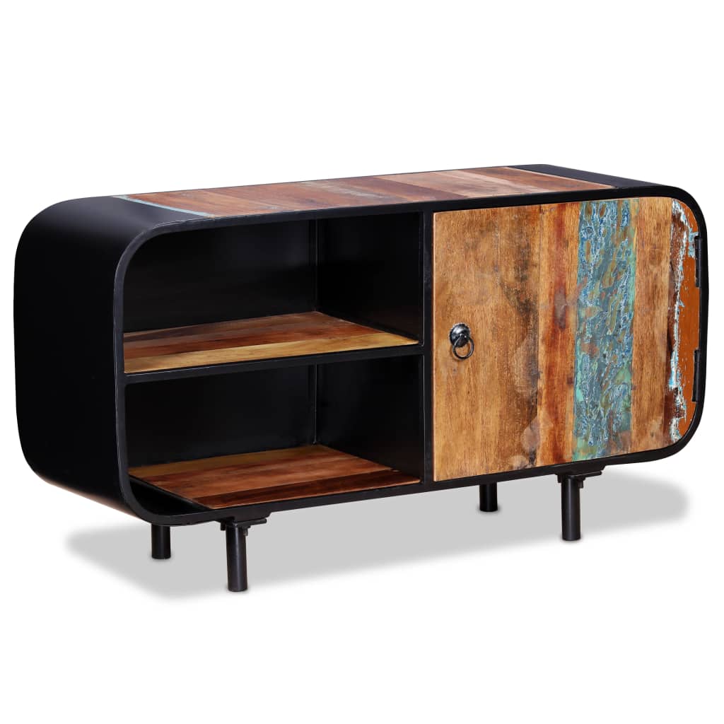 Tv Cabinet Reclaimed Wood 90x30x48 Cm