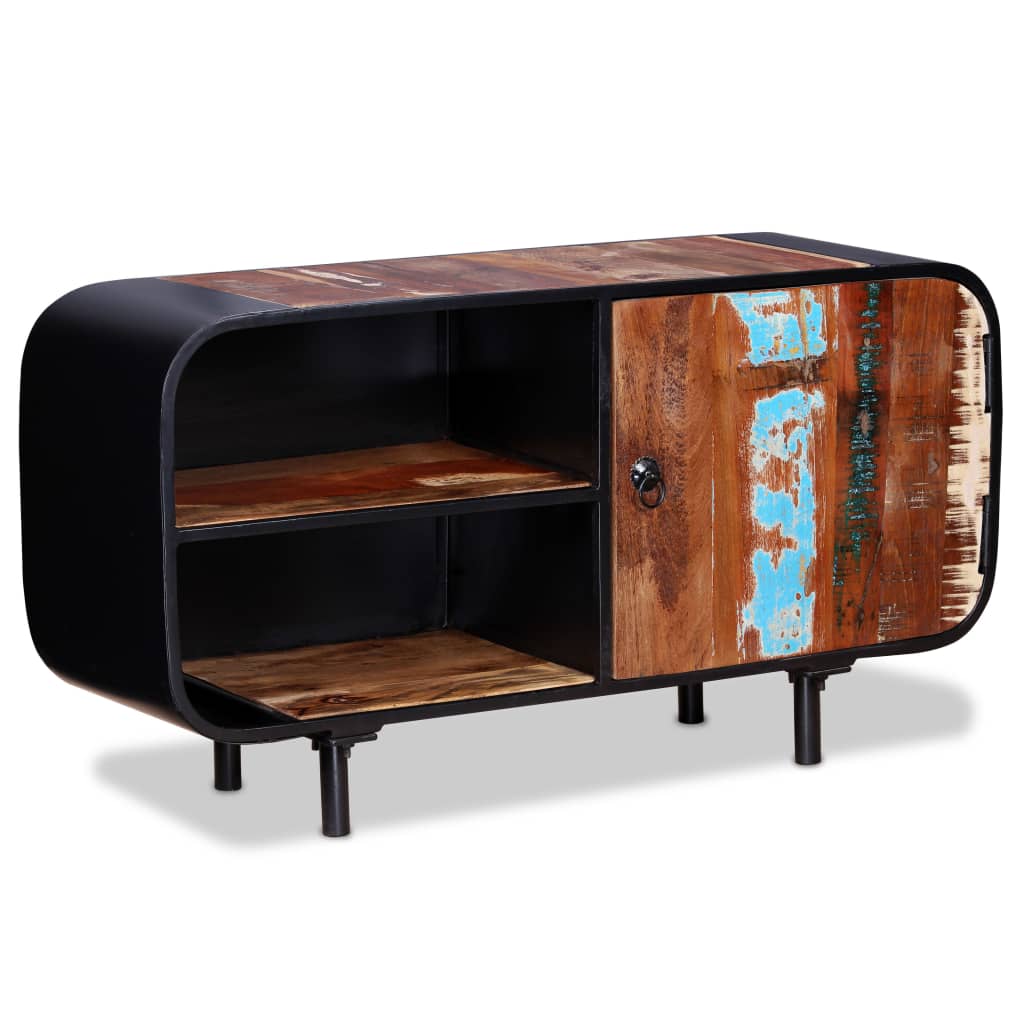 Tv Cabinet Reclaimed Wood 90x30x48 Cm