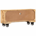 TV Cabinet Rough Mango Wood 110x30x50 cm