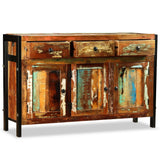 Sideboard Solid Reclaimed Wood 120x35x76 cm - Rear View