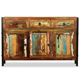 Sideboard Solid Reclaimed Wood 120x35x76 cm - Close-Up Angle