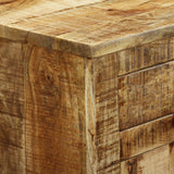 Sideboard With 2 Drawers And 1 Cabinet Rough Mango Wood - Extra Image