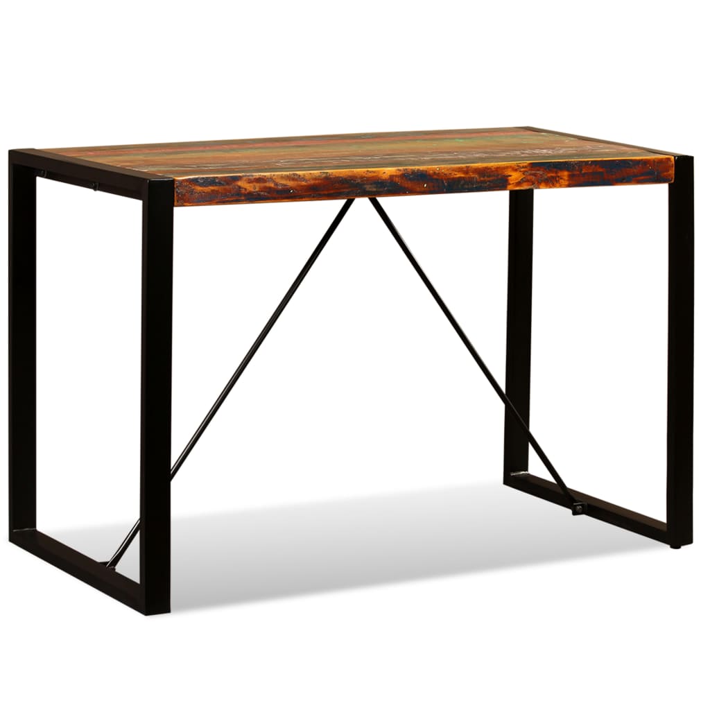 Dining Table Solid Reclaimed Wood 120 Cm