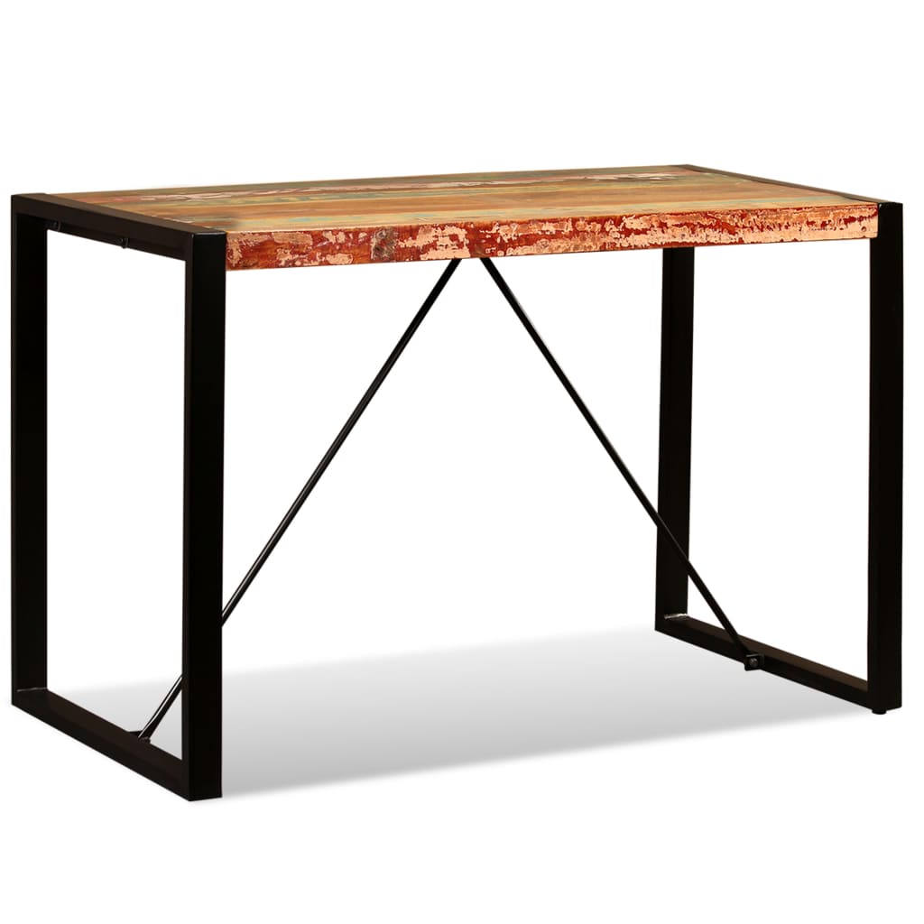Dining Table Solid Reclaimed Wood 120 Cm
