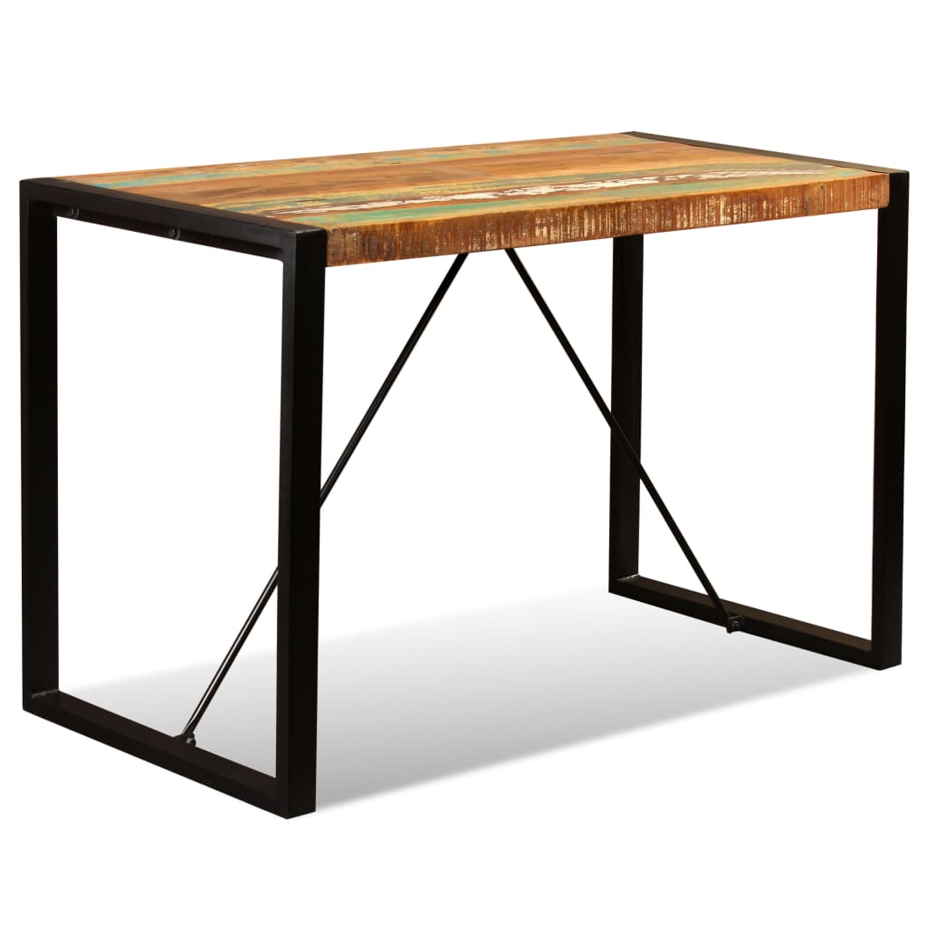 Dining Table Solid Reclaimed Wood 120 Cm