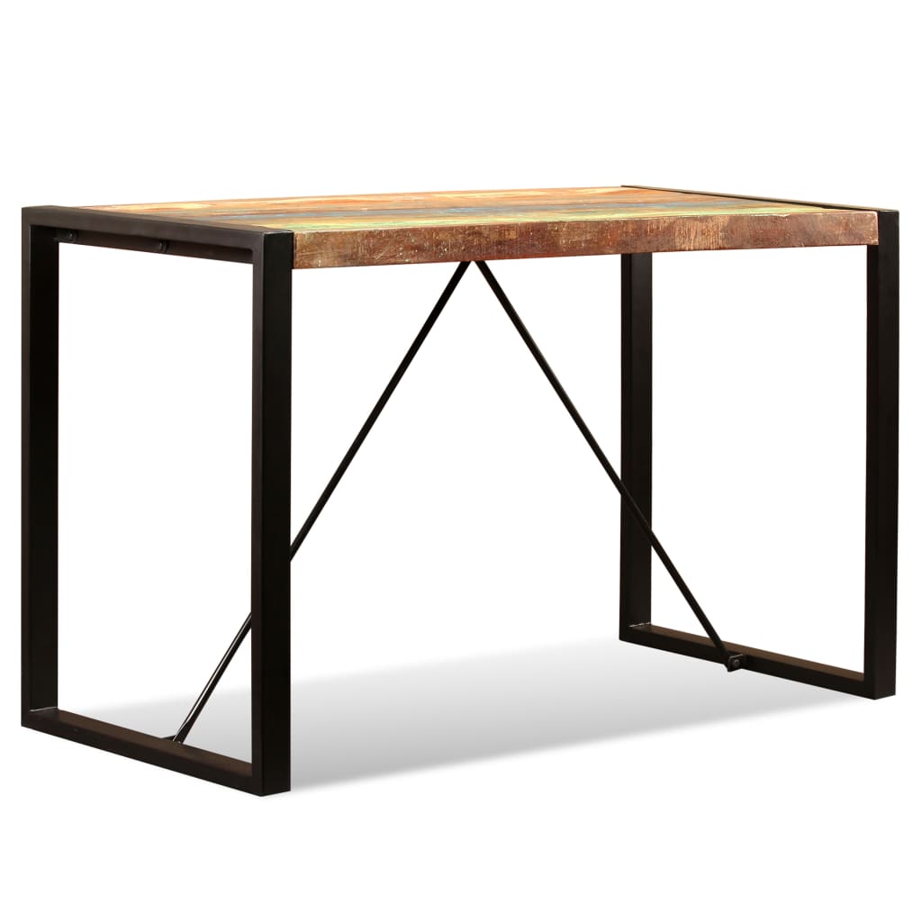 Dining Table Solid Reclaimed Wood 120 Cm