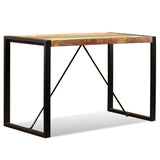 Dining Table Solid Reclaimed Wood 120 Cm - Close-Up Angle