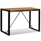 Dining Table Solid Reclaimed Wood 120 Cm