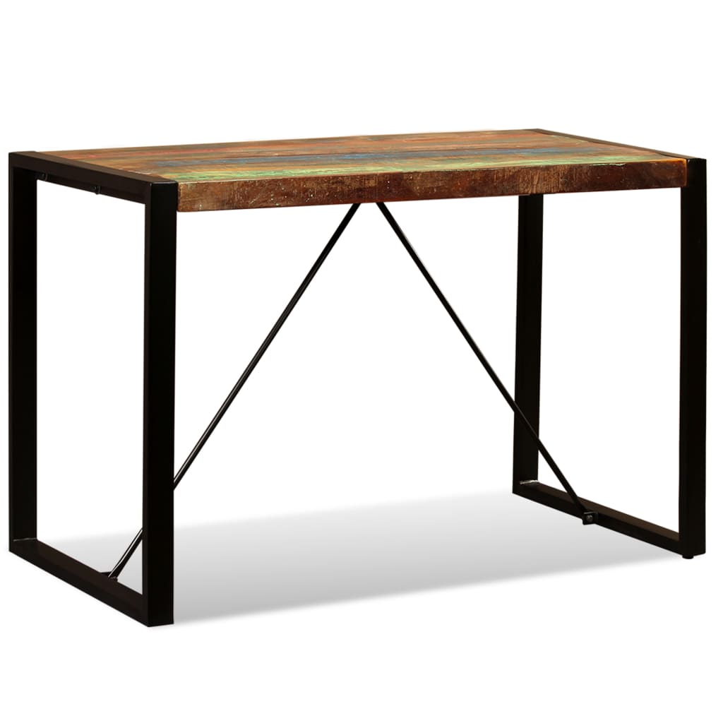 Dining Table Solid Reclaimed Wood 120 Cm