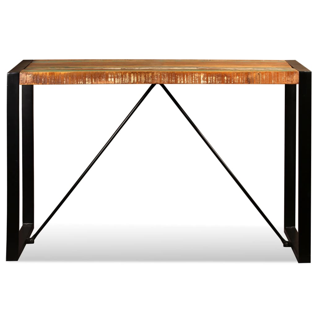 Dining Table Solid Reclaimed Wood 120 Cm