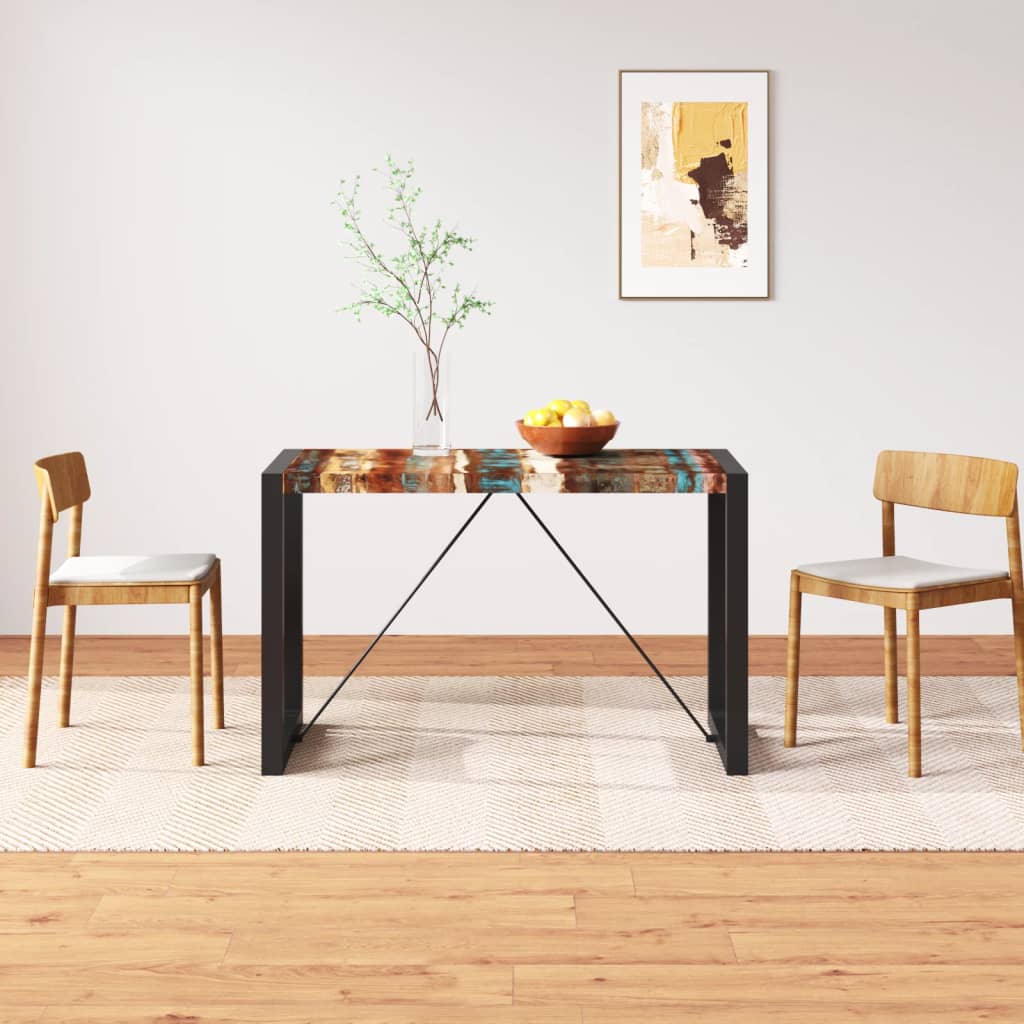 Dining Table Solid Reclaimed Wood 120 Cm
