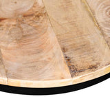 Coffee Table Set 2 Pieces Rough Mango Wood Round 40/50 cm