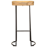 Bar Stools 2 pcs Solid Mango Wood