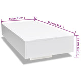 Coffee Table High Gloss White - Rear View