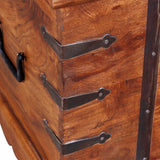 Storage Chest Solid Wood - Side View