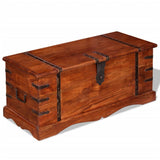 Storage Chest Solid Wood - Rear View