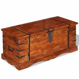 Storage Chest Solid Wood - Low Angle