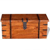 Two Piece Storage Chest Set Solid Wood - Top-Down View