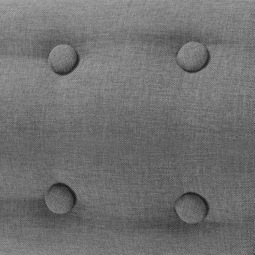 Armchair Light Grey Fabric