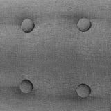 Armchair Light Grey Fabric - Top-Down View