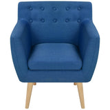 Armchair Blue Fabric