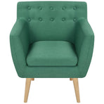 Armchair Green Fabric