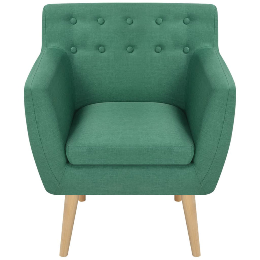 Armchair Green Fabric