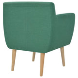 Armchair Green Fabric - Side View
