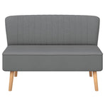 Sofa Fabric 117x55.5x77 cm Light Grey