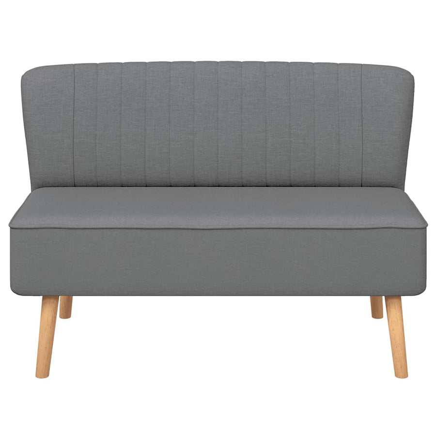 Sofa Fabric 117x55.5x77 cm Light Grey