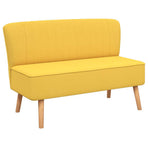 Sofa Fabric 117x55,5x77 cm Yellow