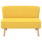 Sofa Fabric 117x55,5x77 cm Yellow