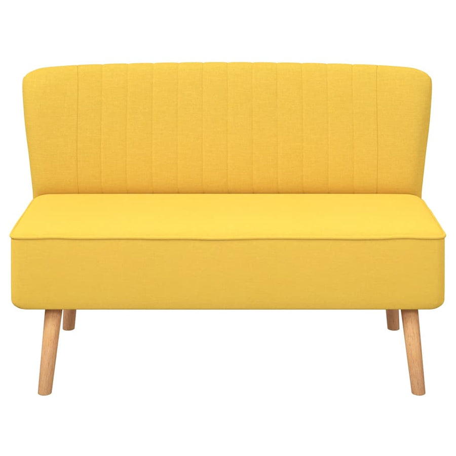 Sofa Fabric 117x55,5x77 cm Yellow