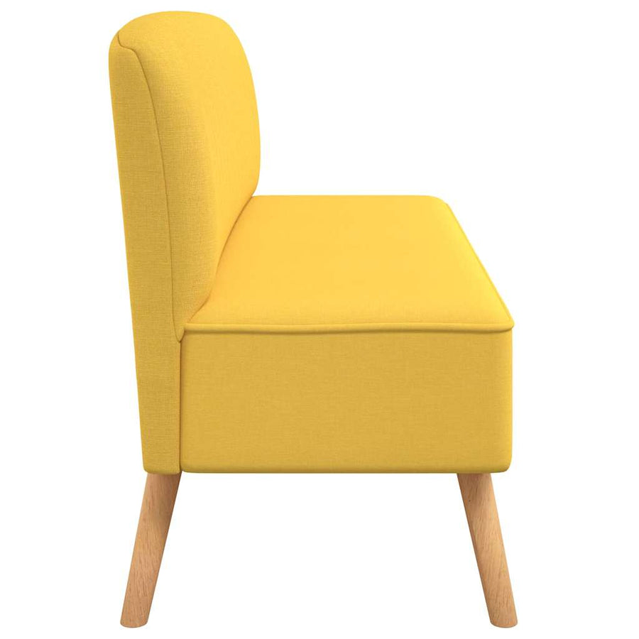 Sofa Fabric 117x55,5x77 cm Yellow