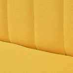 Sofa Fabric 117x55,5x77 cm Yellow