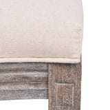 Dining Chairs 2 pcs Cream Fabric