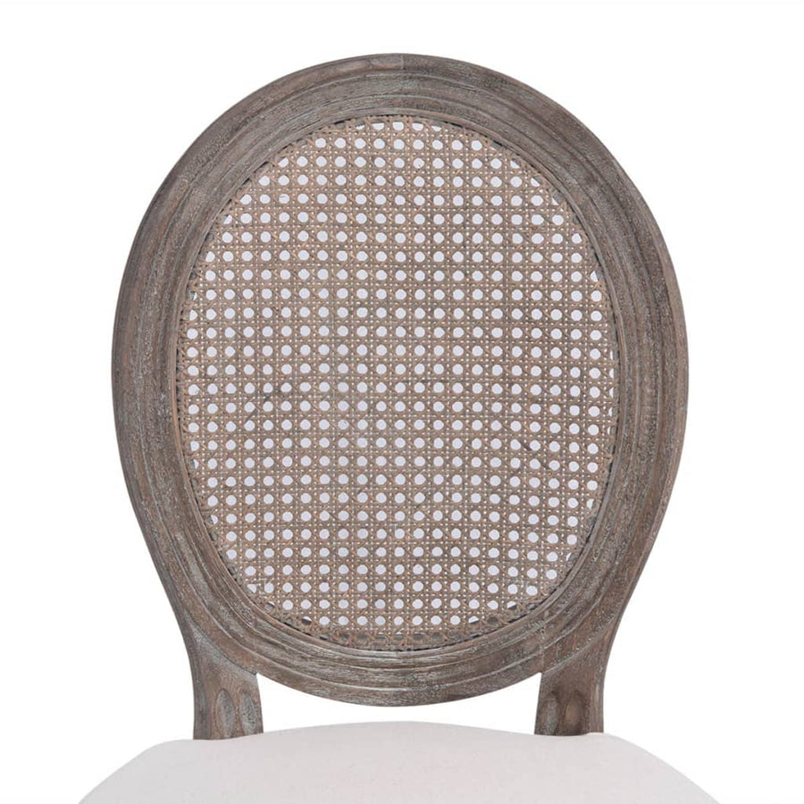 Dining Chairs 2 pcs Cream Fabric