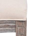 Dining Chairs 2 pcs Cream Fabric