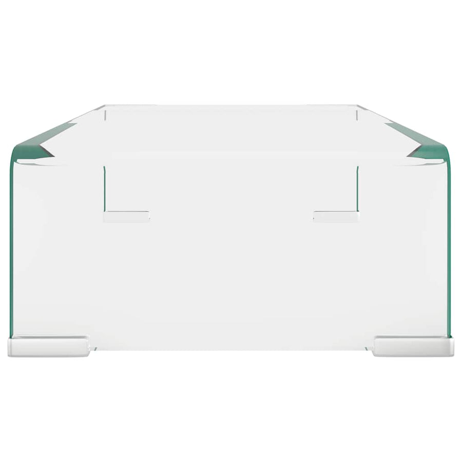 TV Stand/Monitor Riser Glass Clear 40x25x11 cm