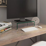TV Stand/Monitor Riser Glass Clear 40x25x11 cm
