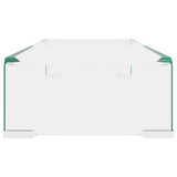 TV Stand/Monitor Riser Glass Clear 60x25x11 cm
