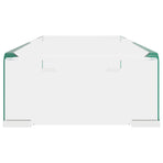 TV Stand/Monitor Riser Glass Clear 60x25x11 cm